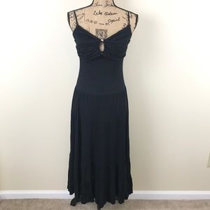 Guess Jeans Tiered Midi Dress